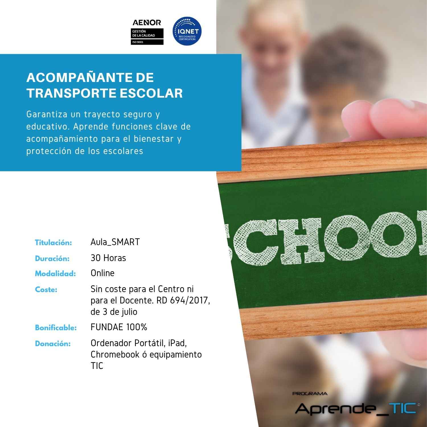 ACOMPAÑANTE DE TRANSPORTE ESCOLAR