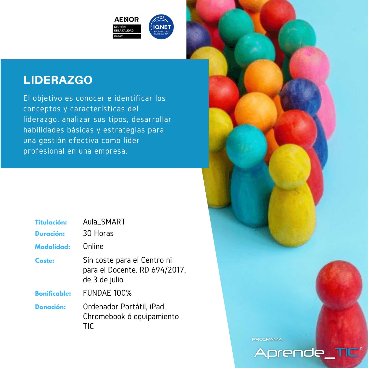 ¡Conviértete en un líder excepcional con nuestro curso de Liderazgo! En solo 30 horas, adquiere las habilidades necesarias para inspirar y guiar a tu equipo hacia el éxito. ¡Inscríbete ahora y transforma tu capacidad de liderazgo!