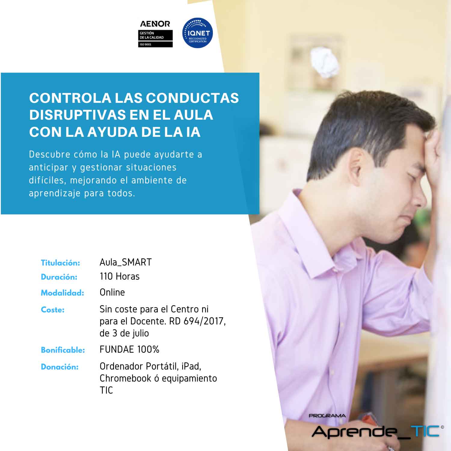 Controla las Conductas Disruptivas en el Aula con la Ayuda de la IA, tu mejor aliada