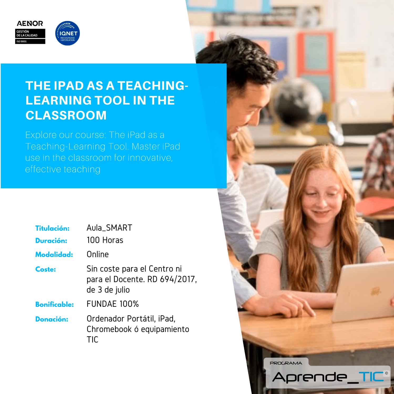 The iPad as a teaching-learning tool in the classroom