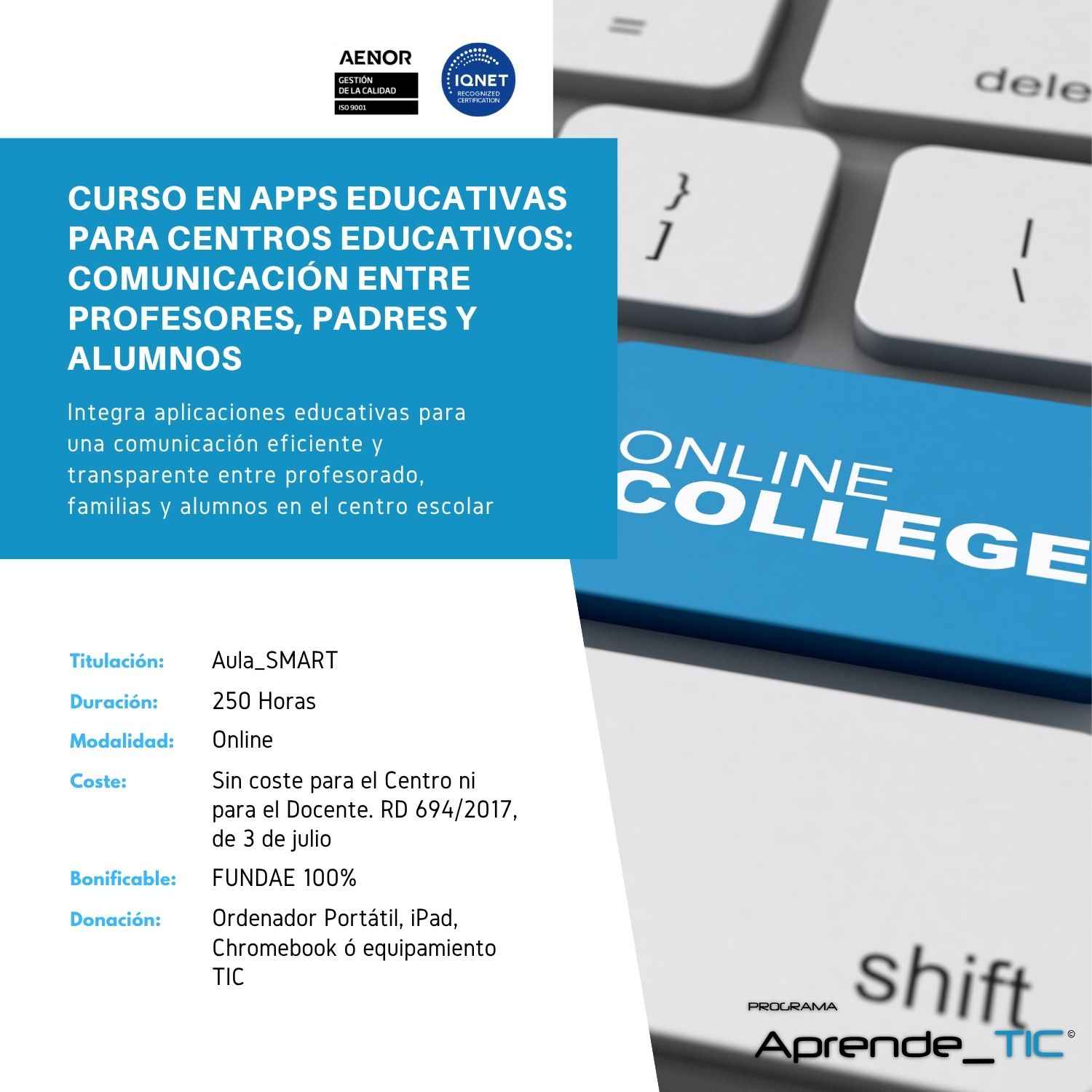 Curso en APPs Educativas para Centros Educativos: Comunicación entre Profesores, Padres y Alumnos