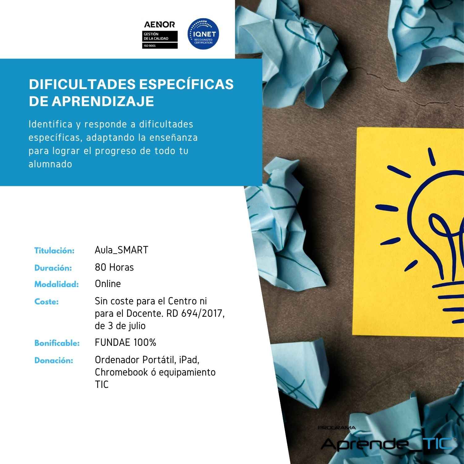 DIFICULTADES ESPECÍFICAS DE APRENDIZAJE