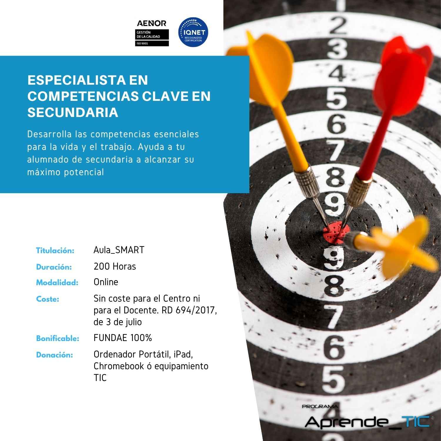 Especialista en Competencias Clave en Secundaria