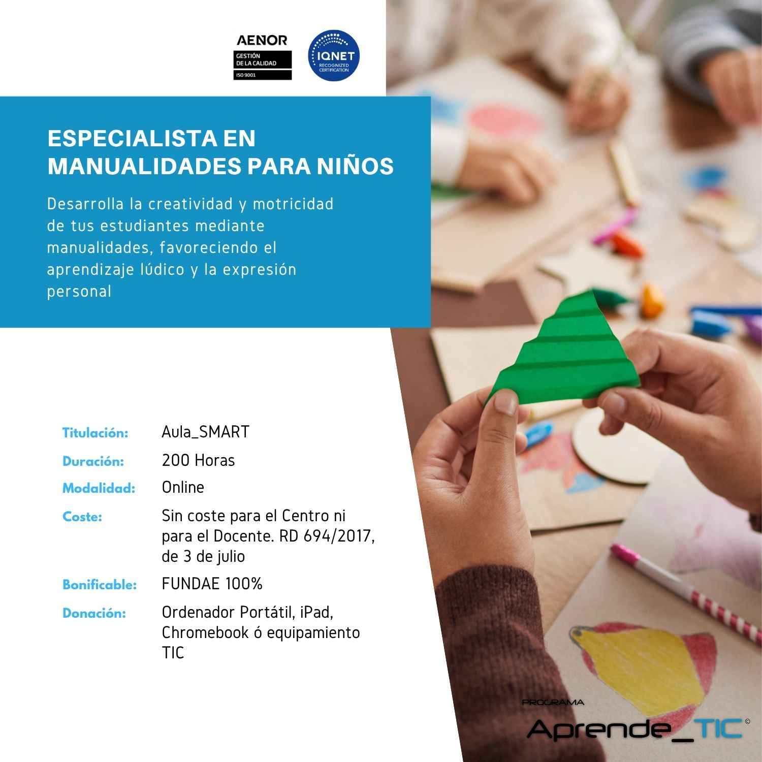 Especialista en Manualidades para Niños