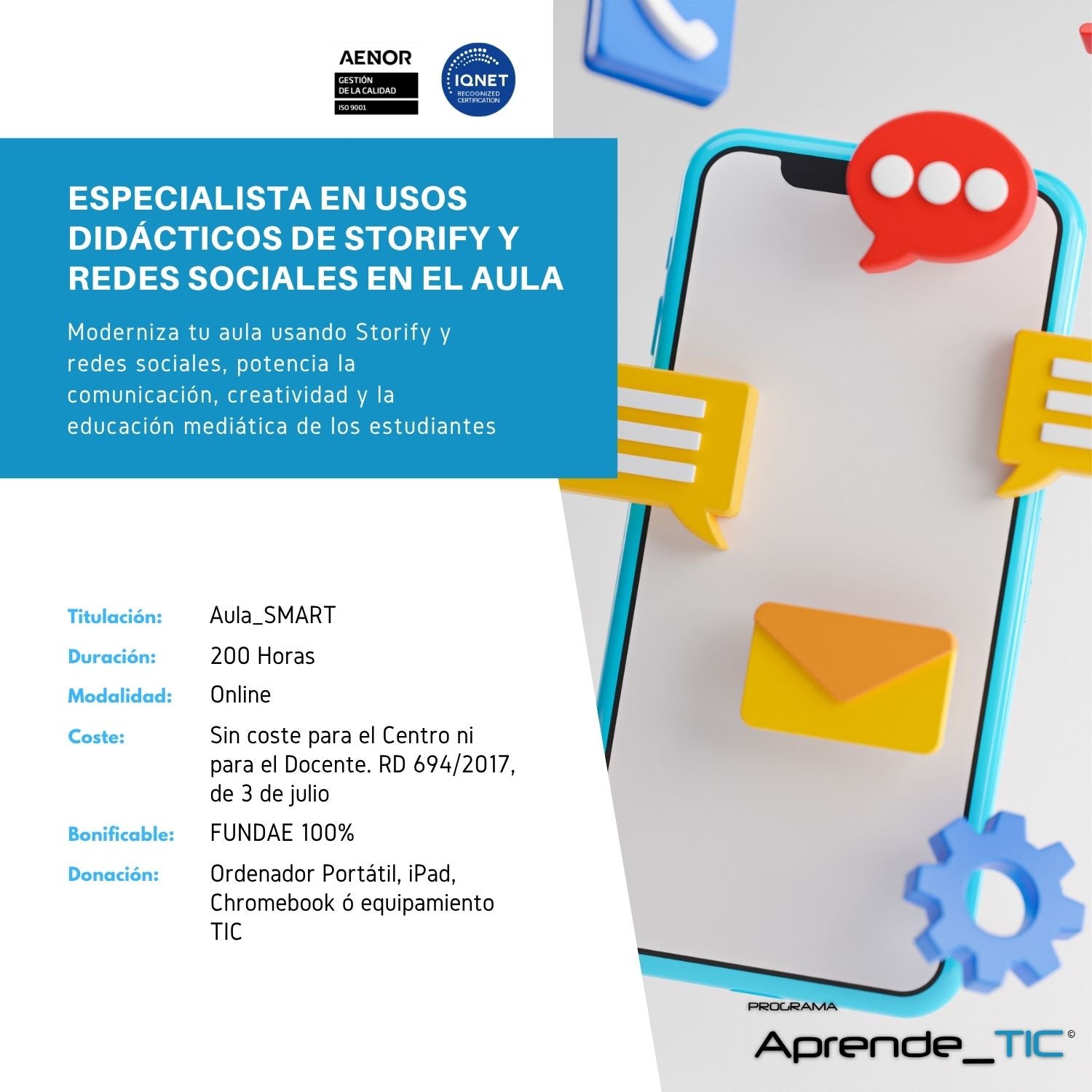 Especialista en usos educatius de Storify i xarxes socials a l'aula