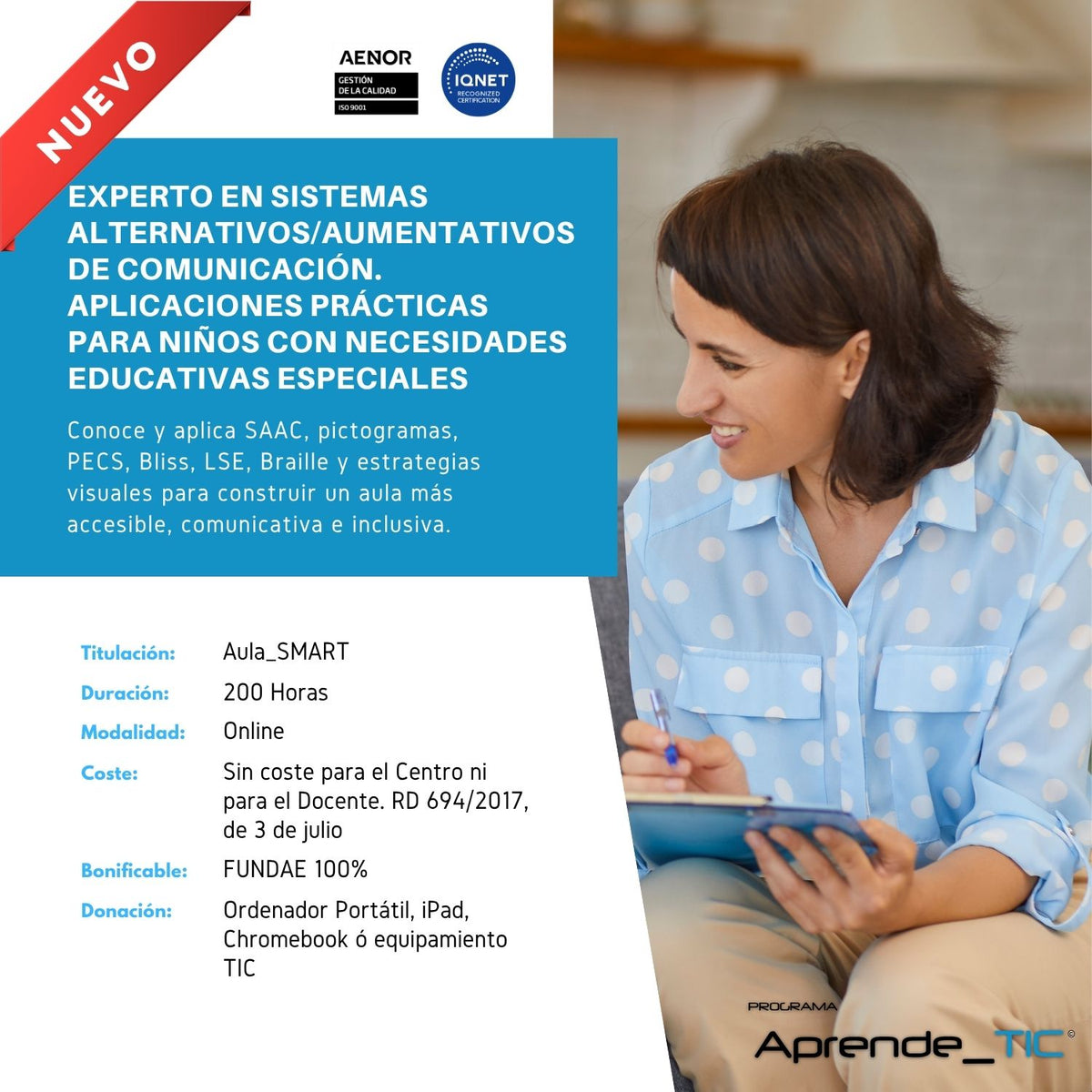 Expert in Alternative/Augmentative Communication Systems. Practical Applications for Children with Special Educational Needs