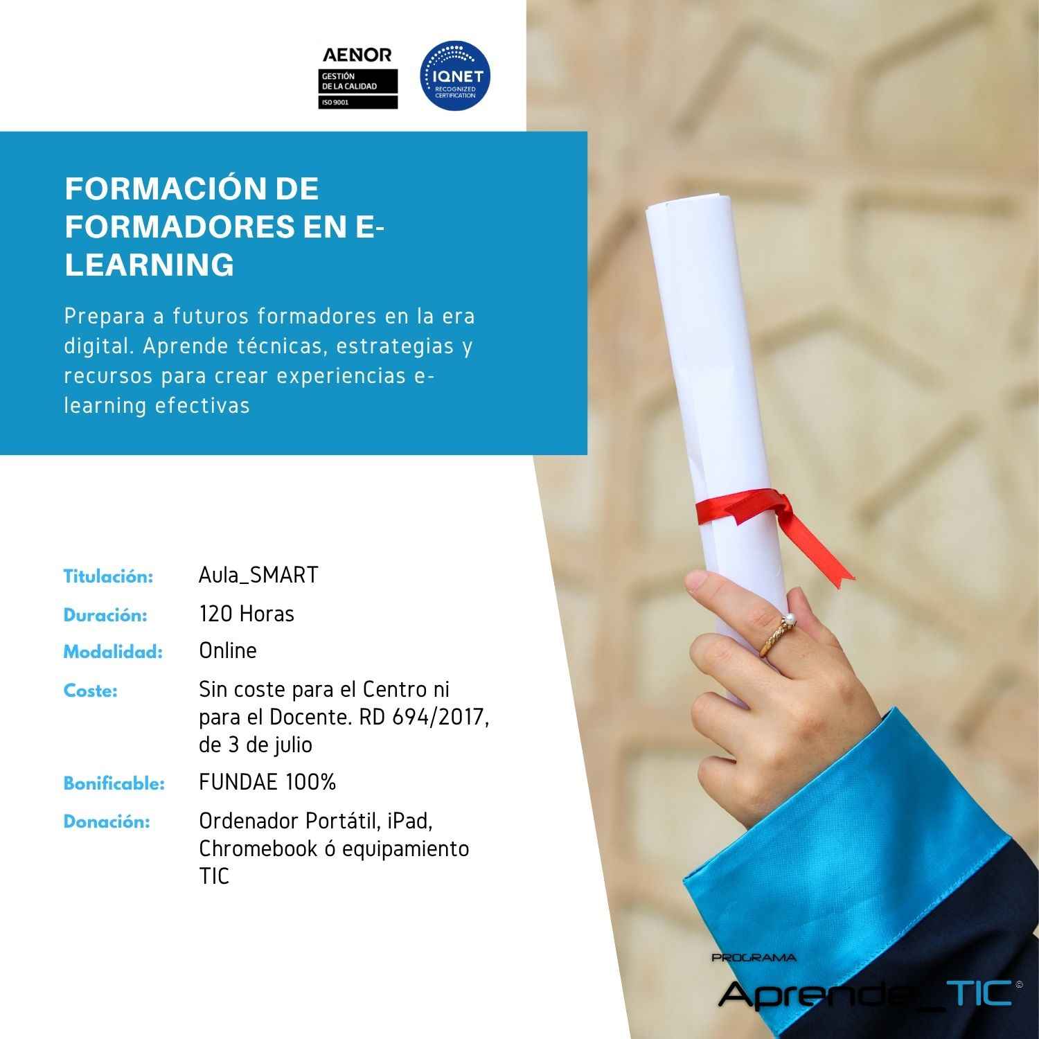 Training of trainers in e-learning