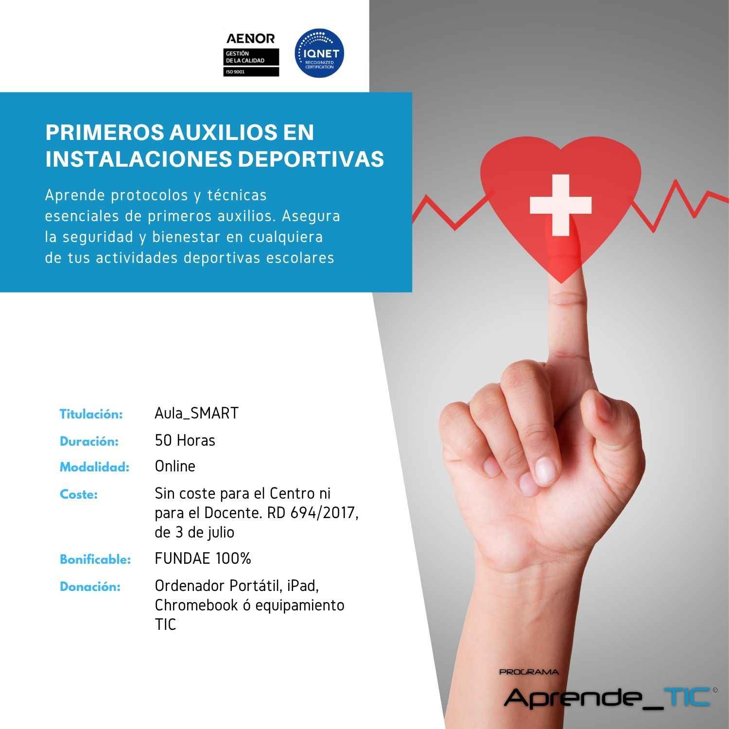 PRIMEROS AUXILIOS EN INSTALACIONES DEPORTIVAS