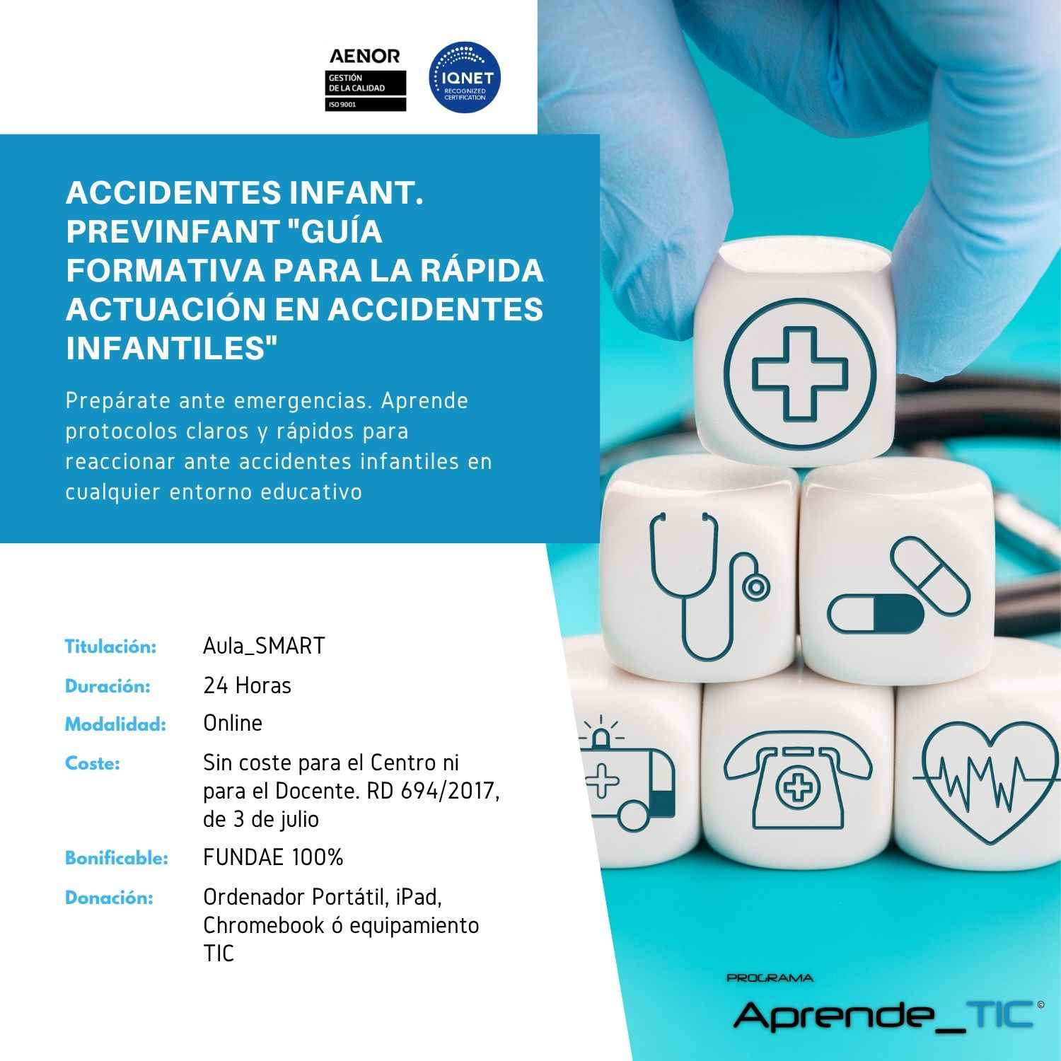 ACCIDENTES INFANT. PREVINFANT 'GUÍA FORMATIVA PARA LA RÁPIDA ACTUACIÓN EN ACCIDENTES INFANTILES'