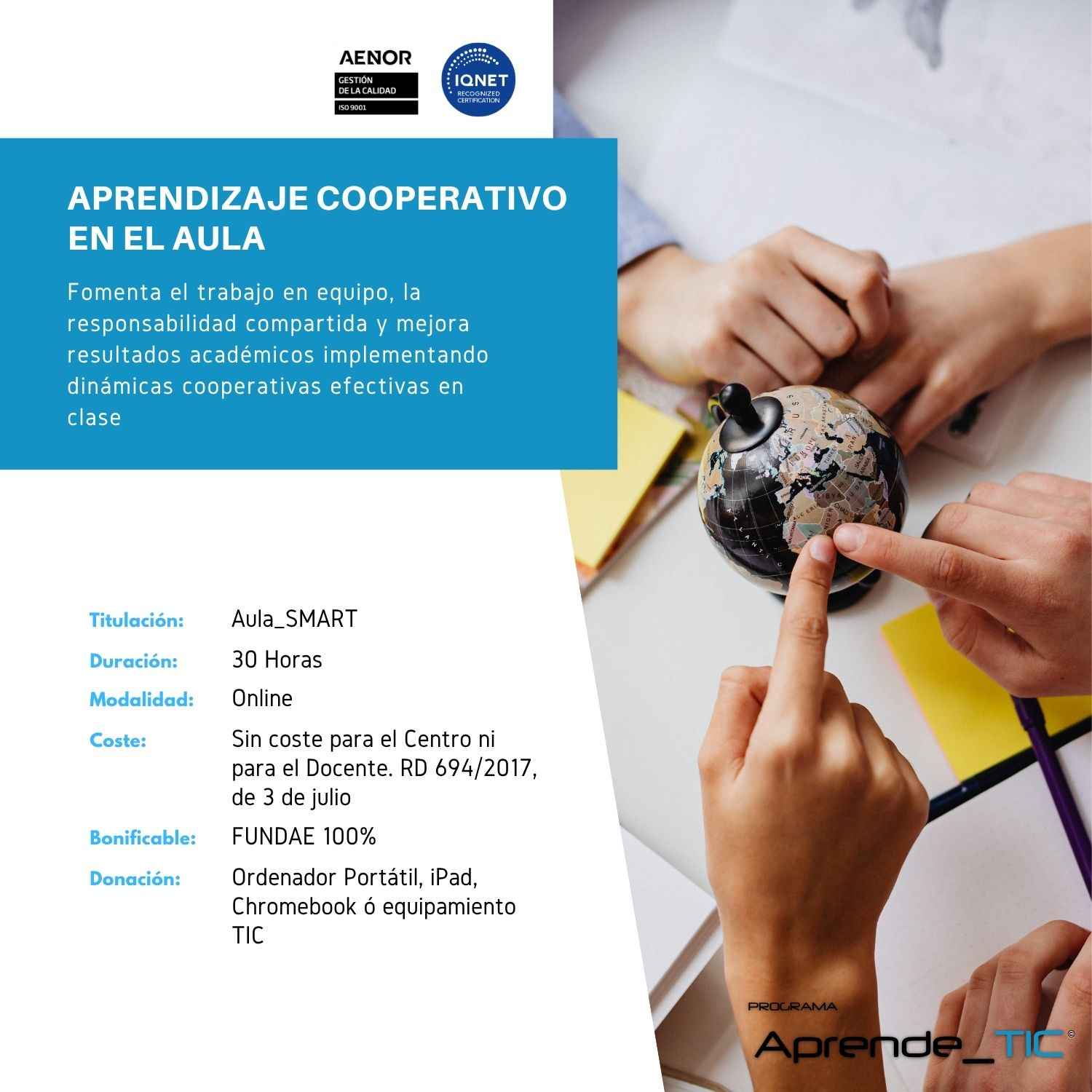 Aprendizaje cooperativo en el aula