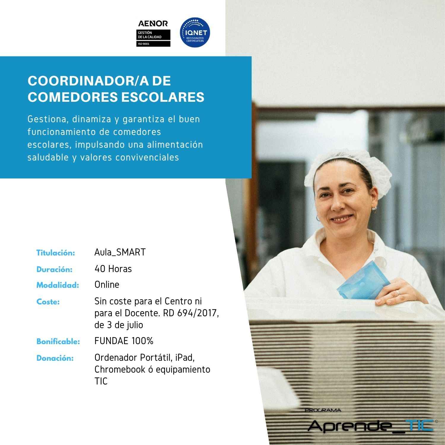 COORDINADOR/A DE COMEDORES ESCOLARES