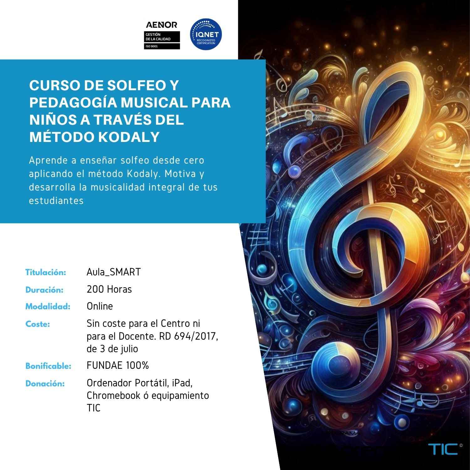 Curso de Solfeo y Pedagogía Musical para Niños a través del Método Kodaly