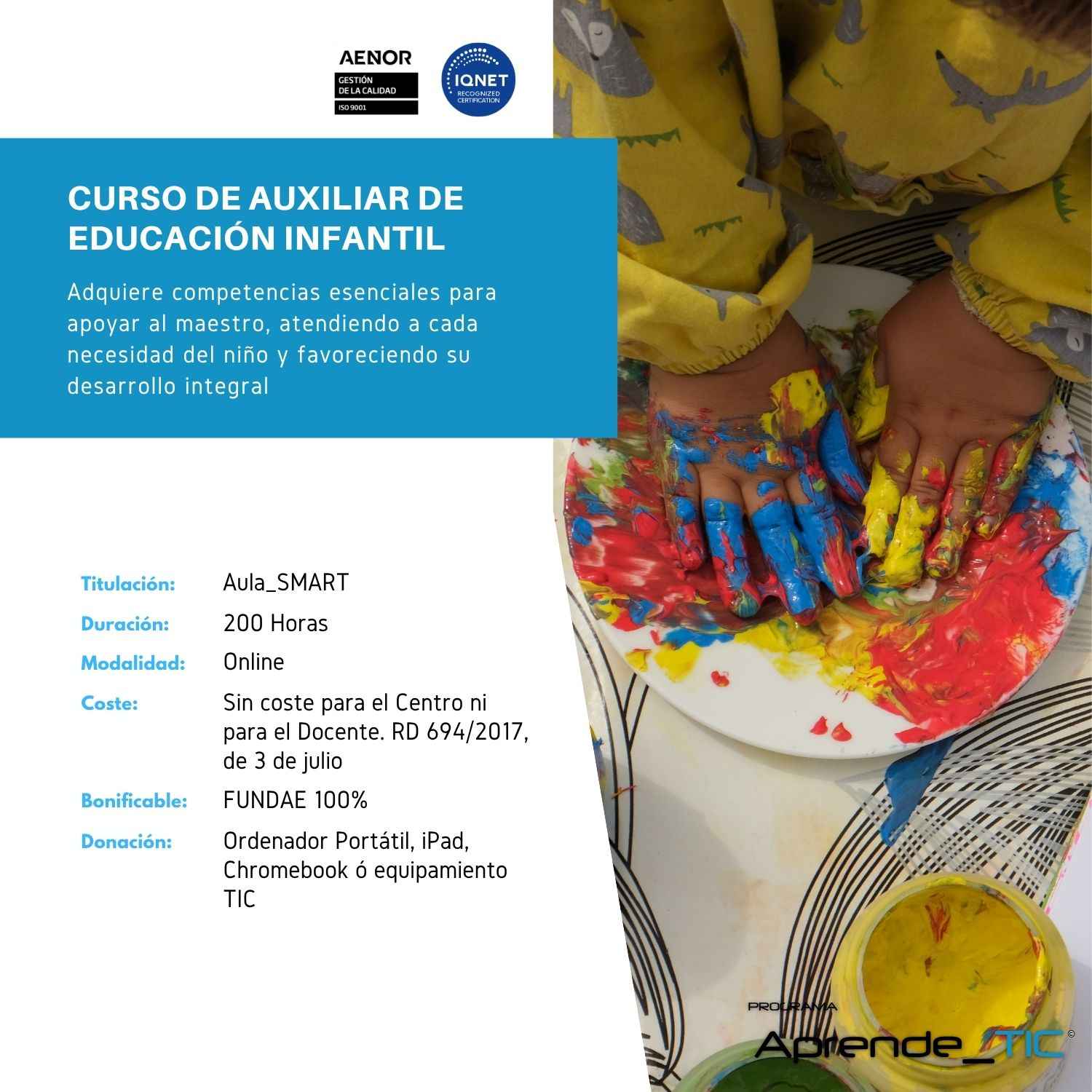 Curso de Auxiliar de Educación Infantil