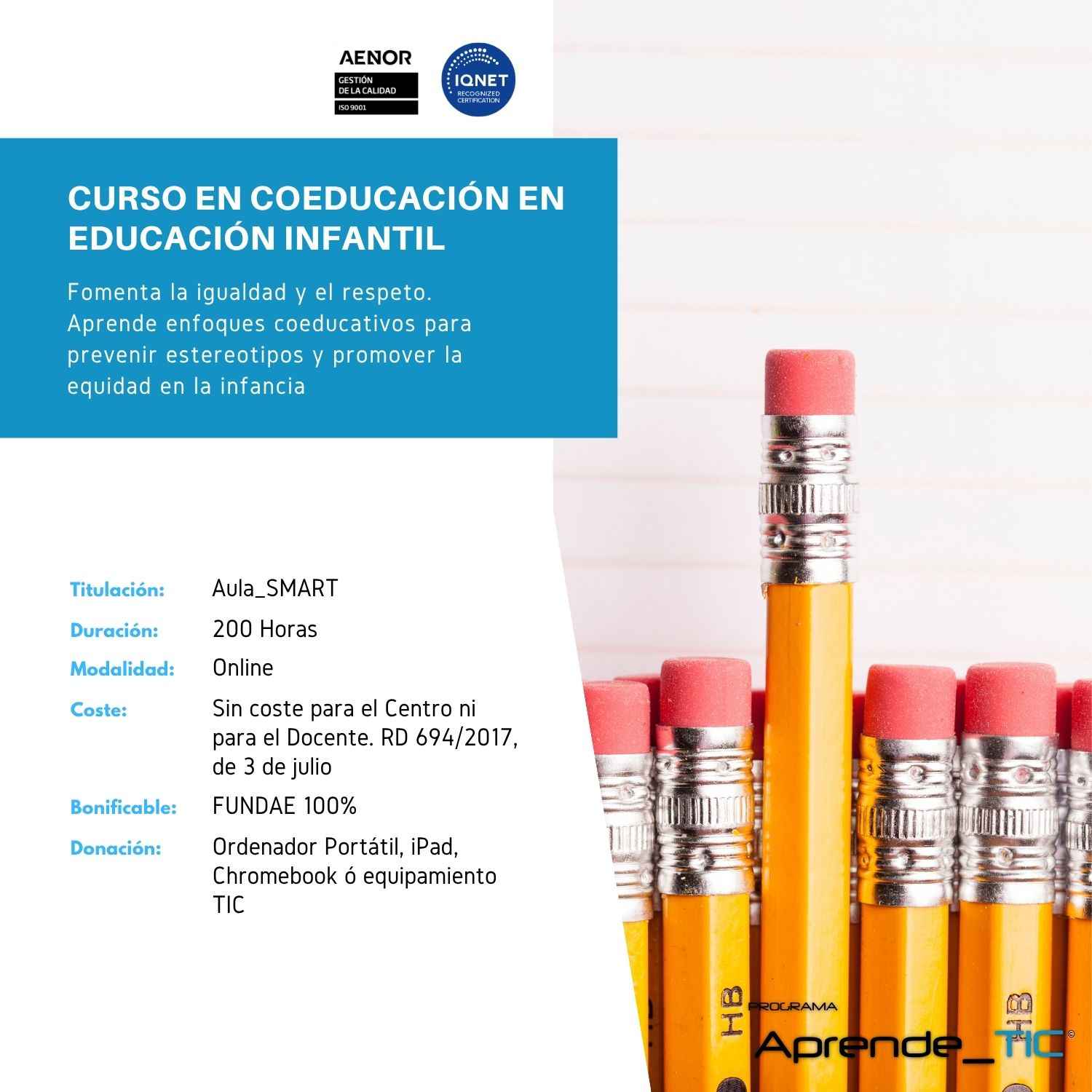 Curso en Coeducación en Educación Infantil