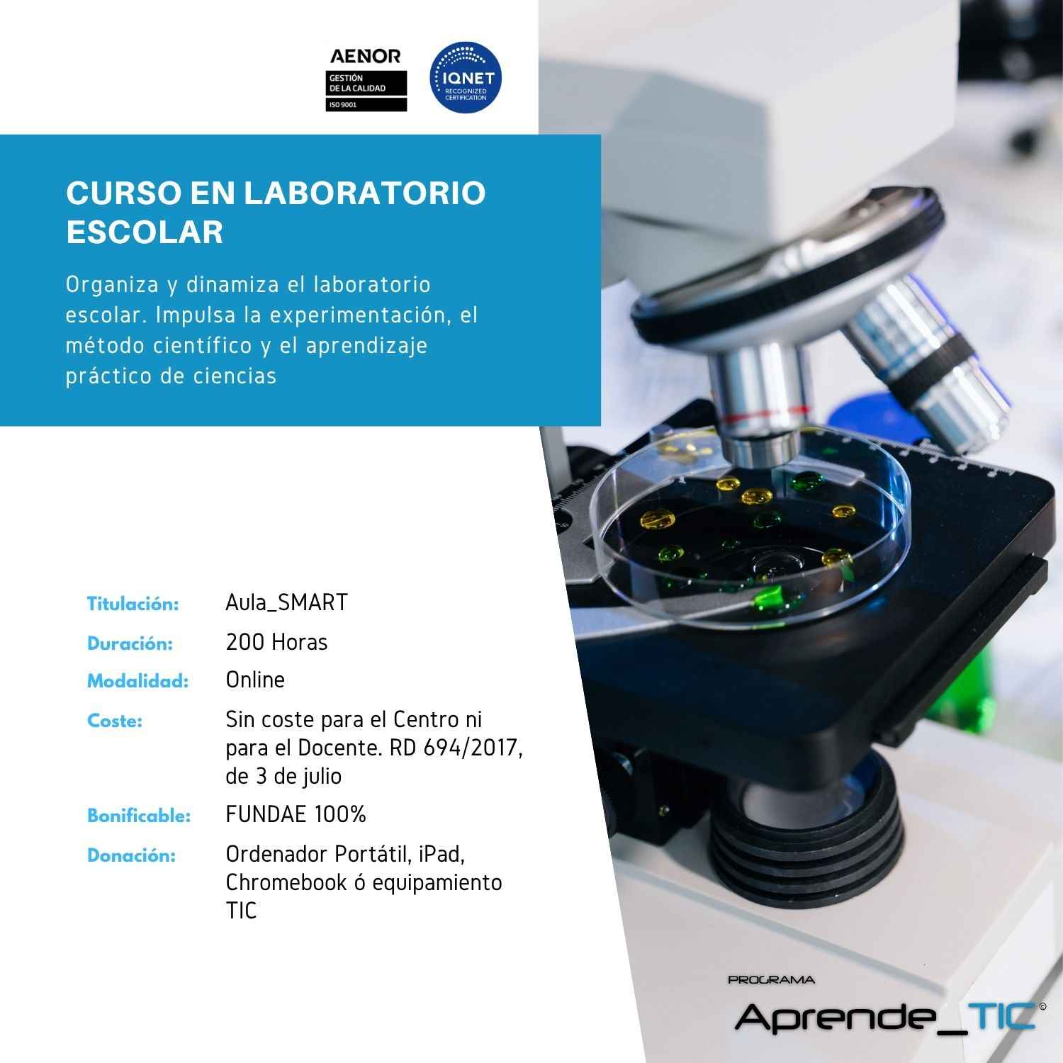 Curso en Laboratorio Escolar