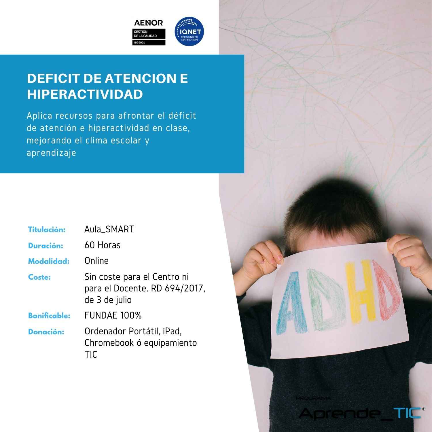 DEFICIT DE ATENCION E HIPERACTIVIDAD