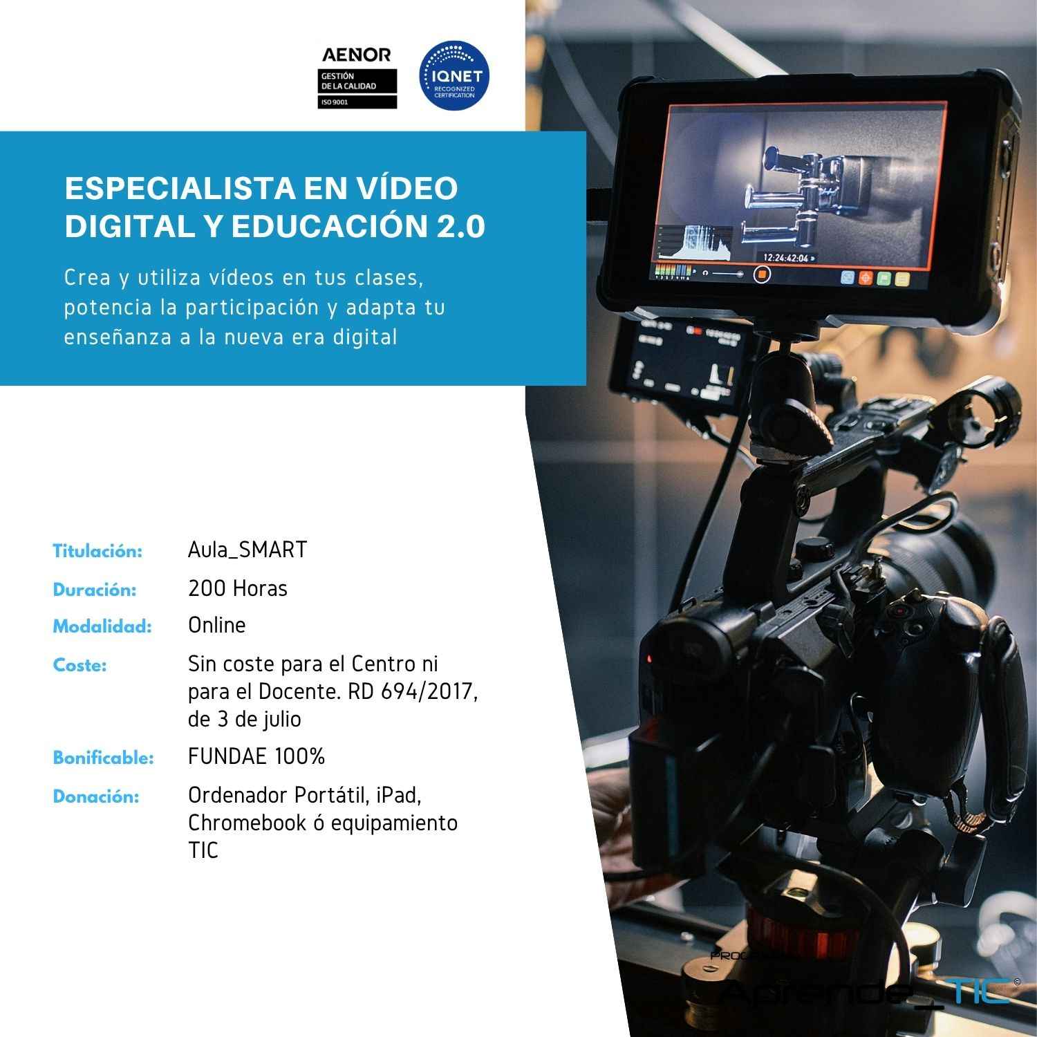 Especialista en vídeo digital i educació 2.0