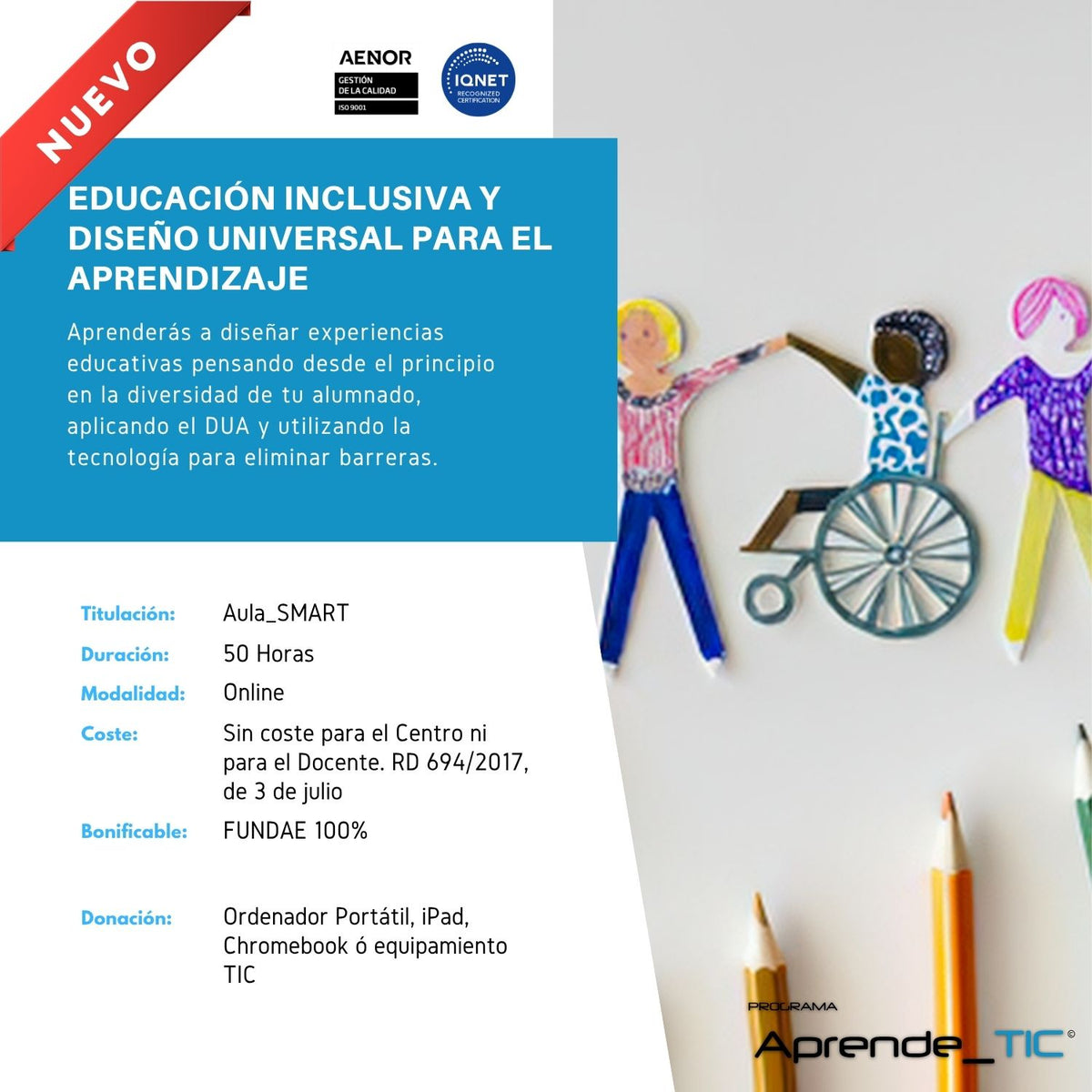 Adaptació de continguts educatius per a alumnat amb necessitats educatives especials (NEE)