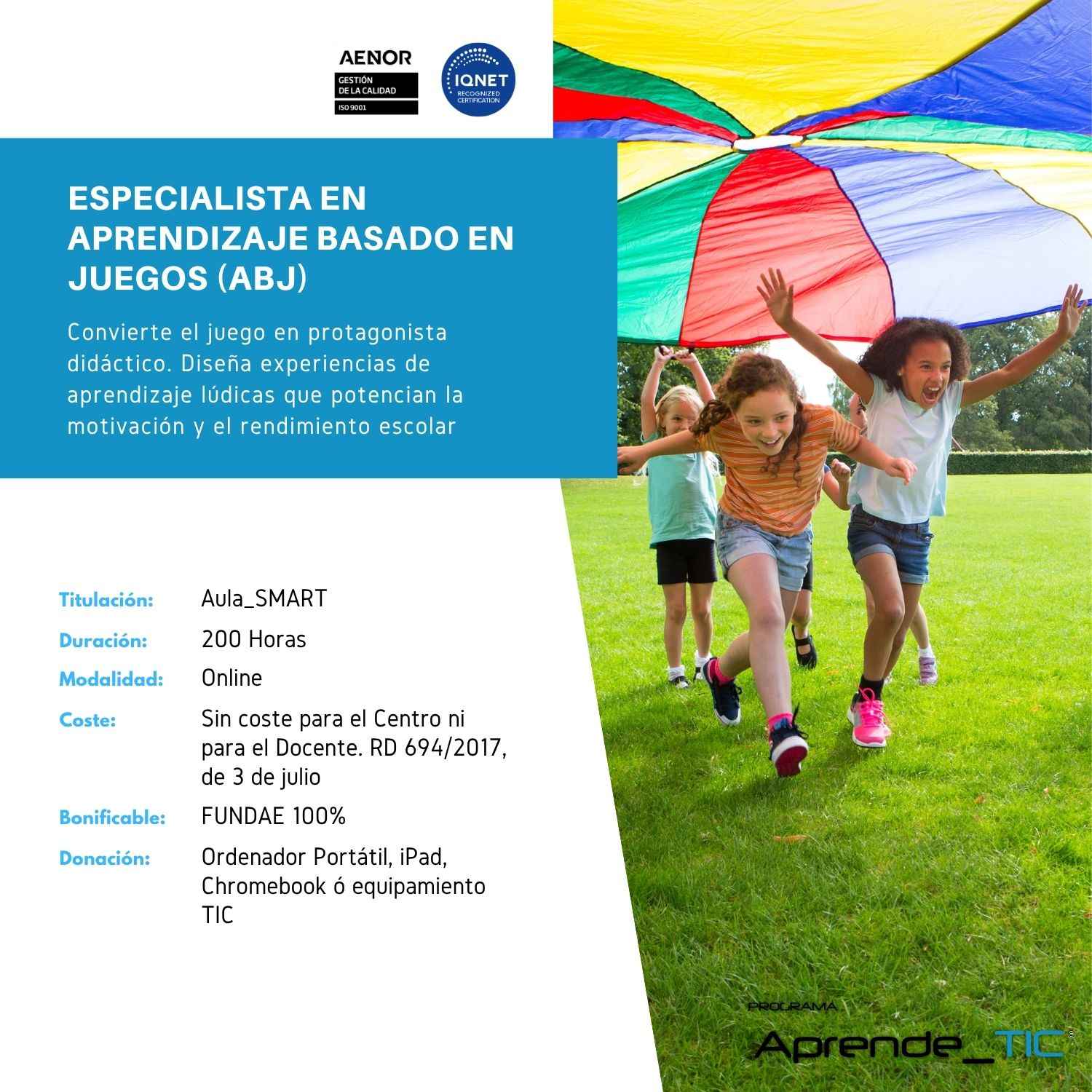 Especialista en Aprendizaje Basado en Juegos (ABJ)
