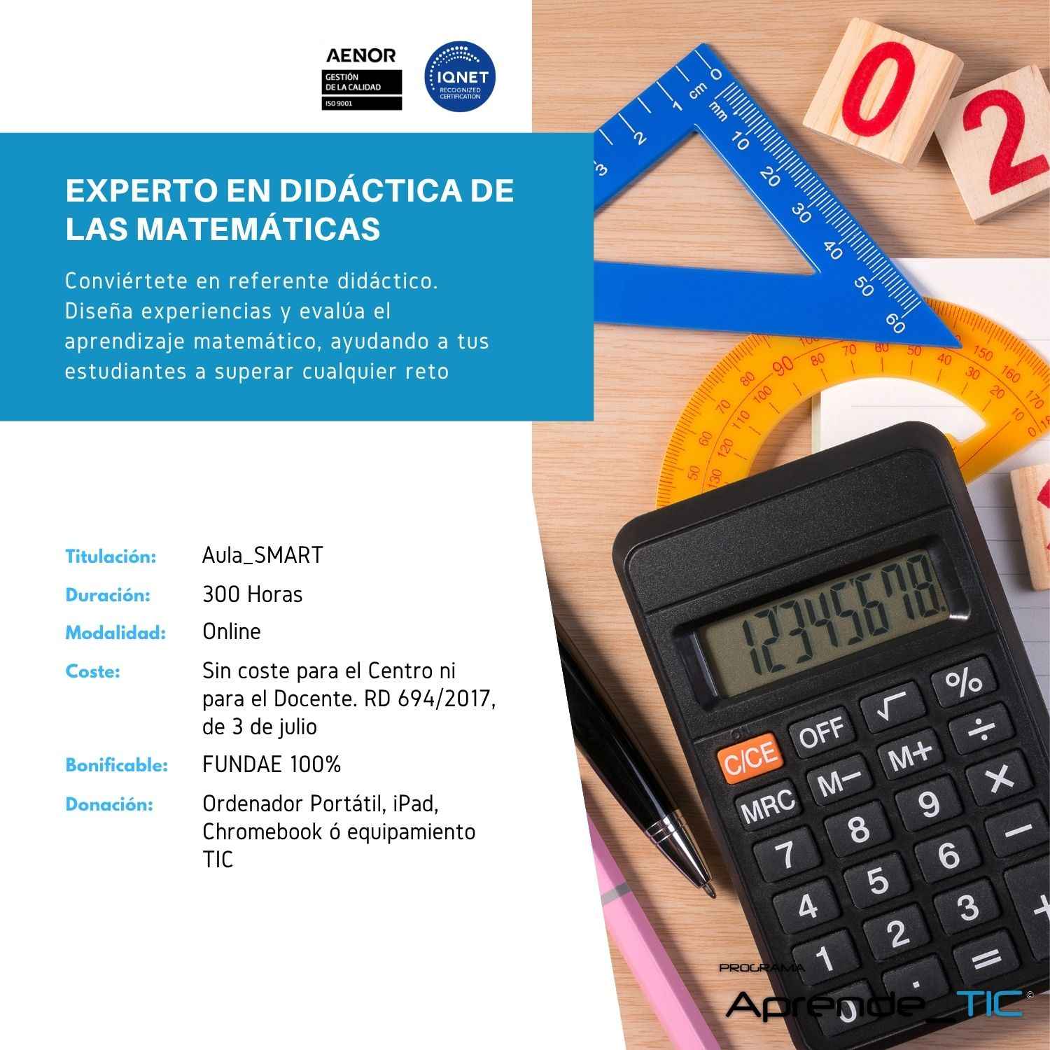 Experto en Didáctica de las Matemáticas