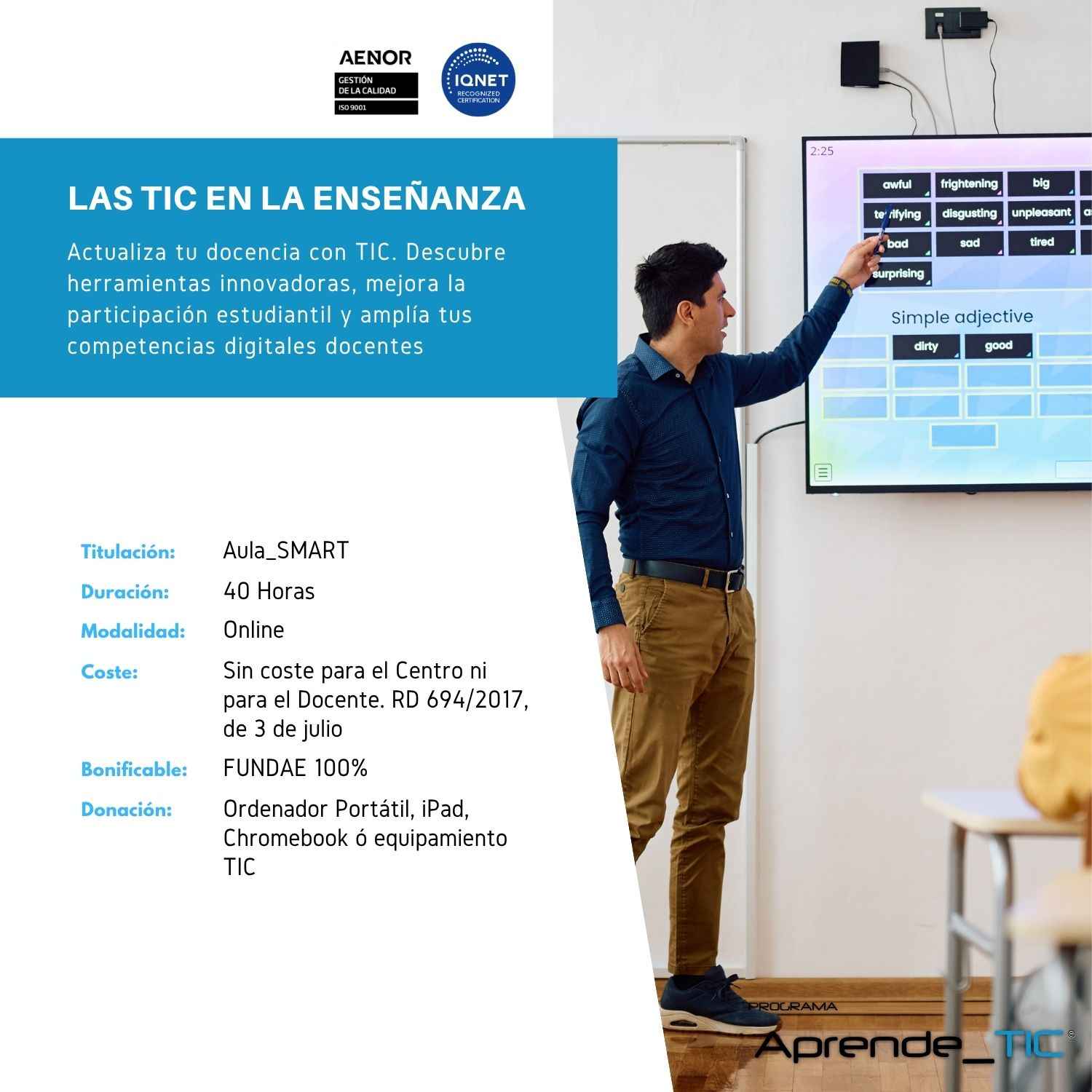 Les TIC a l'Ensenyament