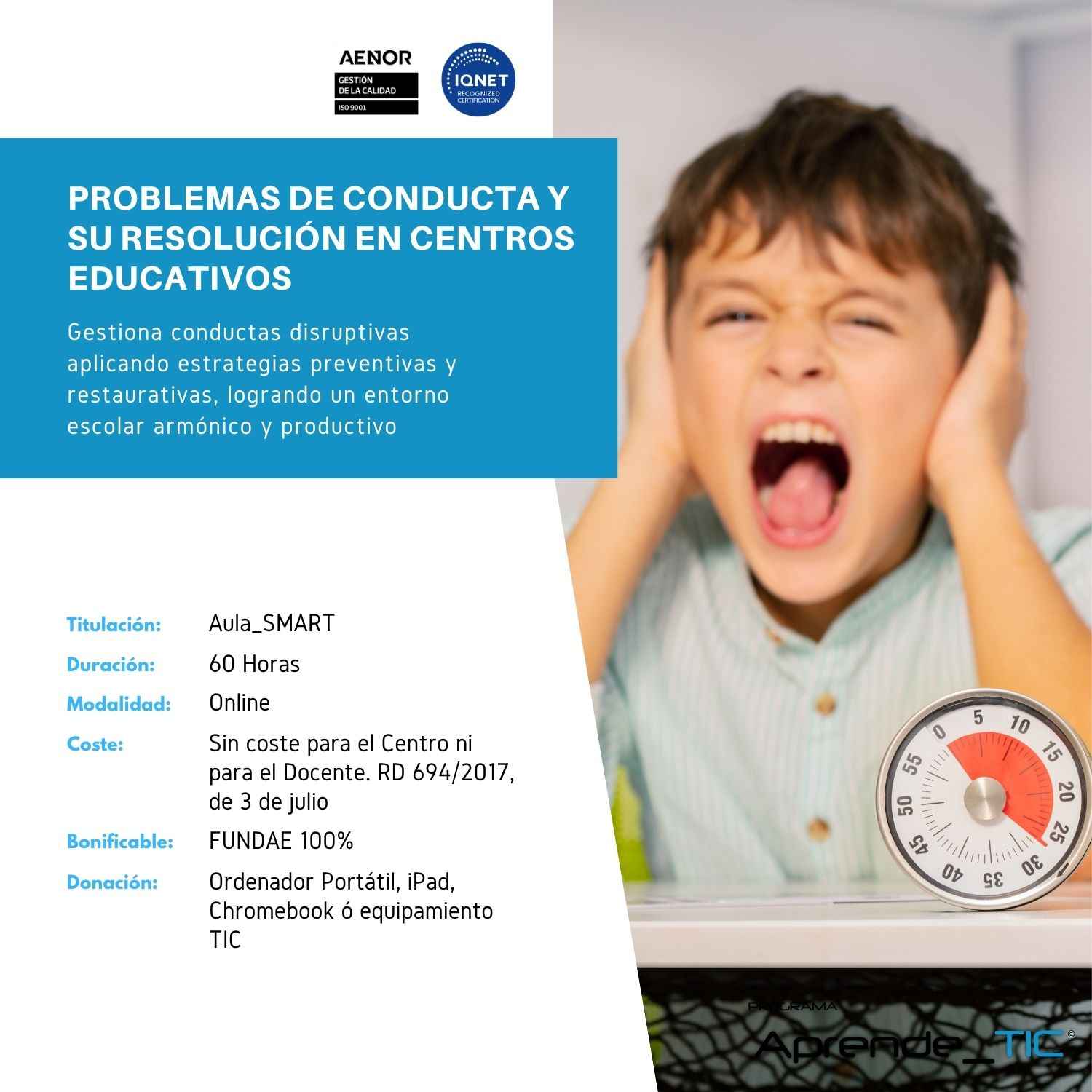 PROBLEMAS DE CONDUCTA Y SU RESOLUCIÓN EN CENTROS EDUCATIVOS