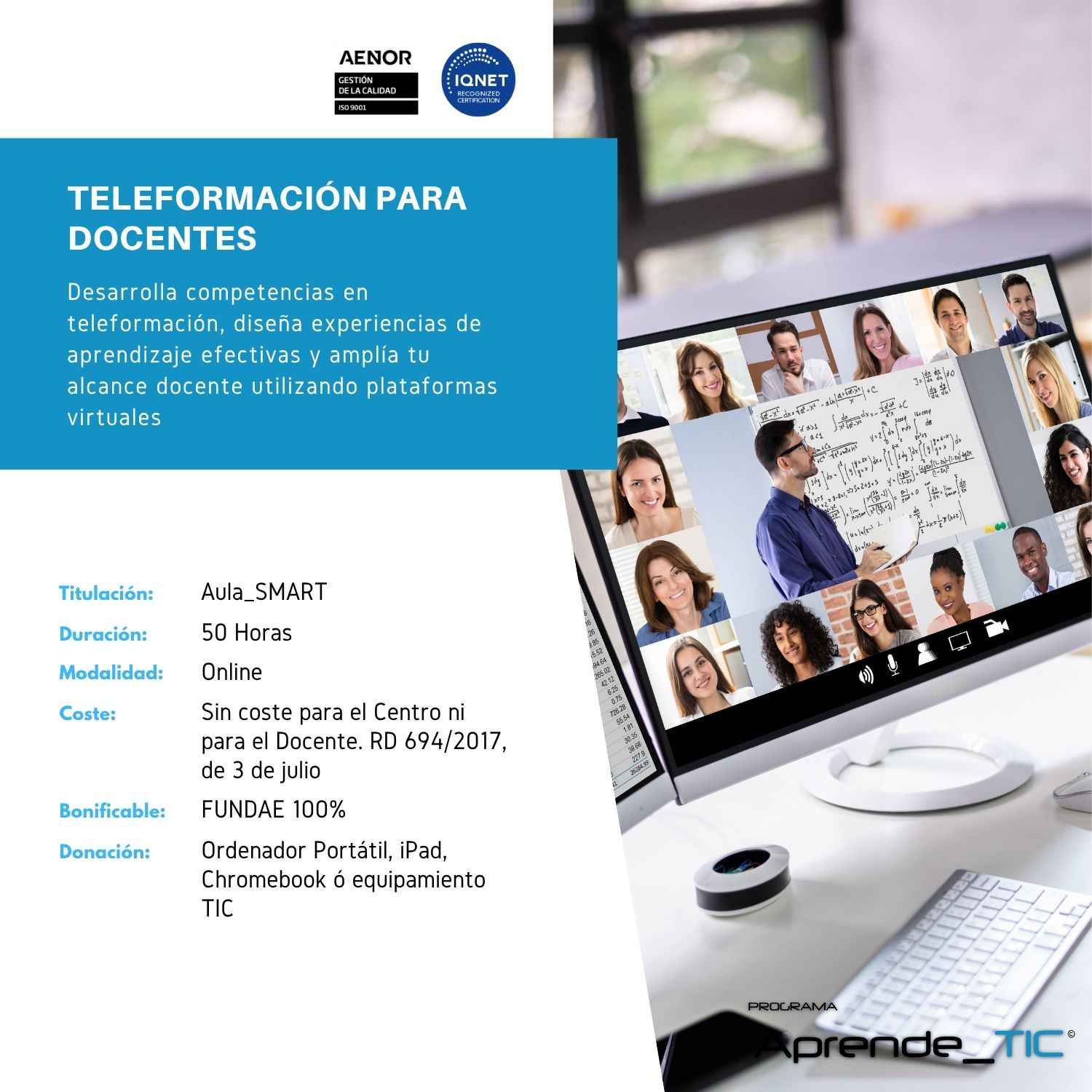 Teleformació per a professors